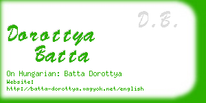 dorottya batta business card